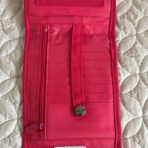 Thirty-One Vibrant Pink Quilted Crossbody Bag - Picture 10 of 11